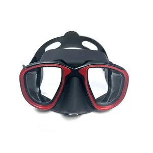 Custom Cheap Price Low Volume Mask Dive Equipment Silicone Strap Swimming Mask Black Scuba Diving Mask For Adult