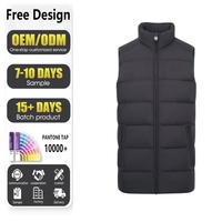 Vestes sans manches en duvet de canard pour hommes, personnalisation haut de gamme HS, respirantes, légères, utilisables pour les hommes