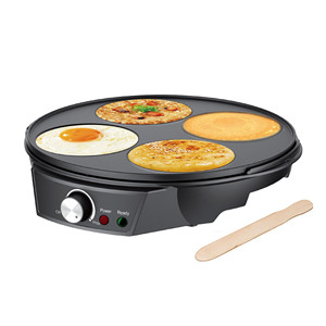 <b>Electric</b> Griddle Non-Stick Flatbread <b>Maker</b> 35cm Multi-Functional Crepe Cooker For <b>Pancake</b> Egg Grill Household Use - Product Image 2