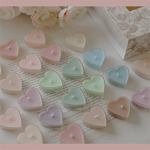 Heart Shaped Scented Candles Soy Wax <b>Tea</b> <b>Lights</b> Romantic Valentine Gift Decor - Product Image 2