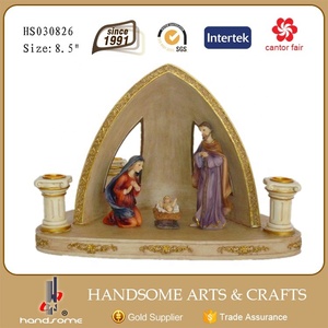 7.5 Inch Resin Home Decor Religious Items Hand Holy Family Statues - Product Image 3