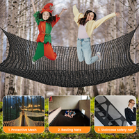 Ropecube - Filet d'escalade pour enfants, pont de sécurité pour aire de jeux, pont de transport, intérieur/extérieur, cabane dans les arbres, entraînement aux obstacles, jeu et balançoires amusantes