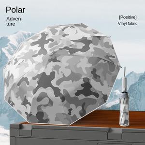 Paraguas Plegable Triple de Camuflaje, Apertura Automática, 55-61 cm, Regalo Publicitario Empresarial, Protección Solar, Resistente al Viento, para Viajes al Aire Libre - Product Image 6