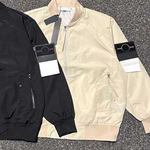Stone Luxury Designer Style Oversized Casual Windproof O-neck Island Hooded Autumn <b>Pilot</b> <b>Jacket</b> For Men - Product Image 3