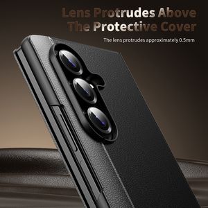 Étui à rabat en cuir PU de luxe avec support et protection arrière pour téléphone Z Fold 7 6 5 - Product Image 5
