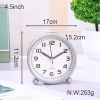 Direkt vom Hersteller Moderner Unisex Einfacher Stilvoller Quarz Digitaler Runder Wecker mit Nadel LUMINOVA Hintergrundbeleuchtung Elektronisch