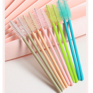 Lash 50 cái/túi Lash Làm Sạch Bàn Chải, Bàn Chải Trang Điểm, Bán Buôn Dùng Một Lần Mascara Cây Đũa Phép Màu Xanh Lá Cây Lông Mi Bàn Chải - Product Image 1