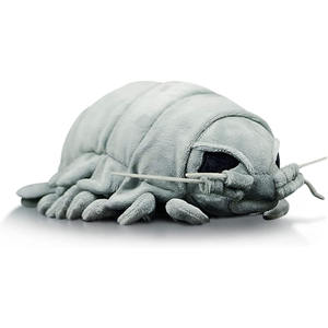 Jouet en peluche réaliste d'animal marin super doux, isopode gris à plusieurs pattes, visage effrayant pour les amoureux des insectes, jouet en peluche géant isopode - Product Image 1