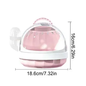Transportín para Mascotas Pequeñas, Bebedero, Jaula <span class=keywords><strong>de</strong></span> Viaje para Hámster, Bolsa para Conejillo <span class=keywords><strong>de</strong></span> Indias, Erizo, Accesorios para <span class=keywords><strong>Hurones</strong></span>, Estuche <span class=keywords><strong>de</strong></span> Viaje Portátil - Product Image 6