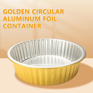 Caja de papel de aluminio dorado específica para llevar Embalaje sellado de 920ml - Product Image 3