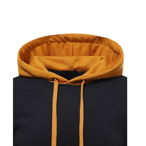 Sweat-shirts à capuche pour hommes en gros, OEM personnalisés, design léger, basiques, coton mélangé pour l'hiver, sweats-shirts teints unis - Product Image 5