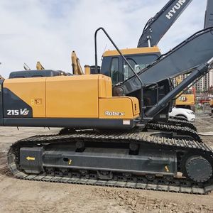 Excavatrice sur chenilles Hyundai 215VS d'occasion très performante Moteur d'origine Prix bon marché Haute qualité en bon état en vente - Product Image 1