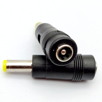 DC 5.5X2.5mm femelle à 5.5*2.1mm mâle prise cc adaptateur de chargeur d'alimentation connecteur droit 5525 à 5521