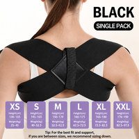 Correcteur de posture réglable, ceinture de soutien dorsal pour les épaules, redresseur de dos supérieur respirant, entraîneur de posture invisible