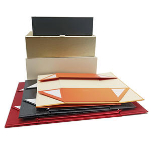 Boîte à Livres de Luxe Écologique Magnétique Noire Boutique de Cosmétiques Emballage Numérique Boîte Cadeau Pliante à Rabat - Product Image 1