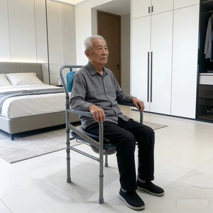 <span class=keywords><strong>Chaise</strong></span> <span class=keywords><strong>de</strong></span> toilette réglable <span class=keywords><strong>en</strong></span> alliage d'aluminium à prix d'usine pour la rééducation des patients, pour la <span class=keywords><strong>douche</strong></span>, le bain et l'utilisation aux toilettes - Product Image 3