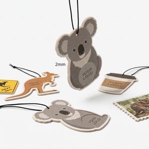 SHINY Désodorisant de voiture en papier imprimé double face, forme personnalisée, écologique, longue durée, parfum pour voiture, <span class=keywords><strong>carte</strong></span> parfumée - Product Image 1