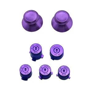 For Xbox 360 Controller Aluminium Metal Mod Kit Thumb Stick Thumbsticks Joystick Analog Bullet ABXY Guide Buttons Replace