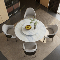 Meubles de salle à manger Xuanzhen, table ronde en marbre, table de salle à manger moderne, ensemble de table de salle à manger de luxe, table de salle à manger