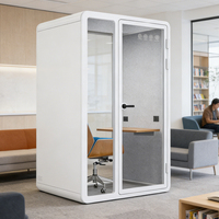 Cabines insonorisées et silencieuses modernes pour bureaux et télétravail, avec conception acoustique professionnelle pour bloquer le bruit extérieur