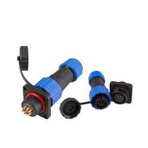 9Pin Electrical Wire Connectors IP68 SP SD16 Square Male Female Conector for Led Outdoor Lighting CableWaterproof <strong>Connector</strong> - Product Image 1