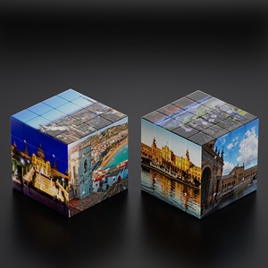 Wholesale Custom Spain Travel Souvenir 3x3x3 Magic <strong>Cube</strong> Glow In The Dark Promotional Gift For Tourism Spain Campaign - Product Image 4