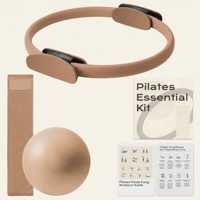 Kit de Accesorios de Pilates Unisex con Logotipo Personalizado, Banda Elástica de Tela para Gimnasio, Banda de Resistencia, Círculo Mágico, Bloque de Yoga, Anillo de Pilates
