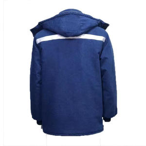 Vêtements de travail d'hiver épais pour hommes, vêtements de travail pour ateliers de réparation automobile, vêtements rembourrés en coton résistants à la chaleur et réfléchissants - Product Image 4