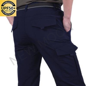 Breathable Men's Hiking Solid Color <b>Overalls</b> Comfortable Cotton Multi-pocket Storage Slim Fit Suitable for Mountaineering - Product Image 4