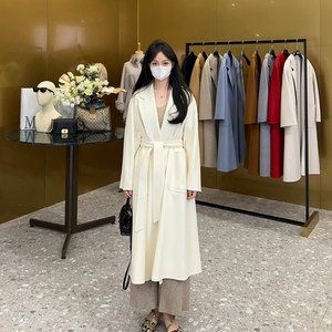 <span class=keywords><strong>Cappotto</strong></span> da <span class=keywords><strong>Donna</strong></span> Max di Alta Qualità, Giacca di Lusso a Doppio Petto in 100% <span class=keywords><strong>Cashmere</strong></span> Effetto Ondulato per <span class=keywords><strong>Donna</strong></span>, <span class=keywords><strong>Cappotto</strong></span> Lungo Invernale da <span class=keywords><strong>Donna</strong></span> in <span class=keywords><strong>Cashmere</strong></span> - Product Image 3