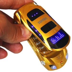 Flip sbloccato pulsante torcia doppia Sim card Mp3 Mp4 Super piccolo cellulare modello a forma di auto Mini cellulare cellulare per studenti - Product Image 4