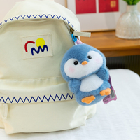 Porte-clés en peluche mini-animaux Kawaii avec corde tressée, cadeau de bureau, vente en gros, ODM, OEM, logo personnalisé, articles commémoratifs d'événements