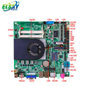 ELSKY Chipset Core I3-7100U I5-7300U I7-7500U 4k HD Display Mini-PCIE AMI BIOS Mini-itx Motherboards With 6 Pcie Slots