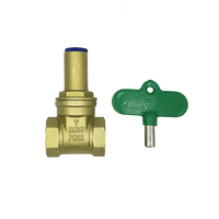 Forged Brass Water Meter Lockable Ball Valve with Key