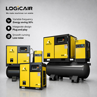 Compresseur d'air à vis rotatif LOGICAIR 200 litres 300 litres 400 litres 500 litres 1000 litres, compresseur d'air à vis industriel