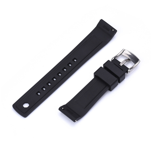 Juelong <span class=keywords><strong>Summit</strong></span> FKM Bracelet de <span class=keywords><strong>montre</strong></span> en caoutchouc 20mm 22mm Bracelet à dégagement rapide Slide Keeper Bracelet en caoutchouc étanche - Product Image 4