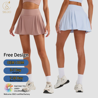 Rok Tenis Lipit Ringan Wanita dengan Cetakan Khusus, Cepat Kering, Pakaian Golf, Pakaian Olahraga, Menyerap Keringat, Ukuran Besar, Gaun Tenis