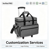 Sac de transport à roulettes détachable pour machine à coudre, en polyester et nylon, personnalisable avec logo, fourni directement par l'usine
