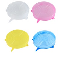 Couvre-verres en silicone réutilisables de qualité alimentaire BLUE DIAMOND BL-7842 avec logo personnalisé pour couvercles de verres en verre, accessoires de cuisine