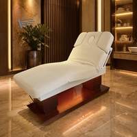 Table de massage électrique chauffante pour esthéticiennes, lit de soin esthétique pour le visage, table de massage de luxe pour spa, salon de beauté, lit de beauté pour cils, pour le bien-être