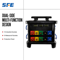 Boîte de distribution de prises mobiles SFE CEE personnalisable, étanche, multifonctionnelle, portable, industrielle