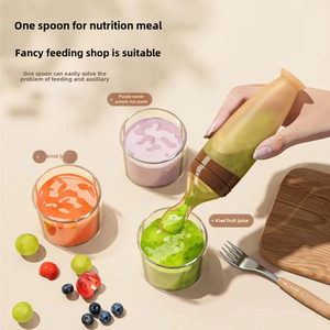 ช้อนซิลิโคนป้อนธัญพืชสำหรับทารกแรกเกิดและเด็กวัยหัดเดินทำความสะอาดง่ายผลิตจากโรงงานจีน - Product Image 2