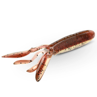 Yibo Leurre souple artificiel en silicone, forme crevette, 9 couleurs, 94mm, 8.4g, anti-accrocs, action coulante, pour eau salée et carpe