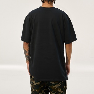 Streetwear Drop Shoulder Tshirts Designer Oversized <b>Black</b> <b>T</b> <b>Shirt</b> Heavyweight 100% Cotton Boxy Plain Men's <b>T</b>-<b>Shirts</b> Manufacturer - Product Image 2