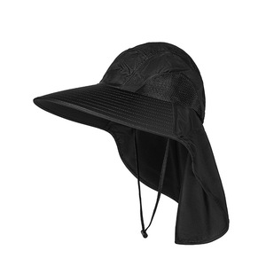 Cappello da Sole da Uomo per Esterni con Ampia Tesa e Protezione per il Collo, <span class=keywords><strong>Design</strong></span> Stile Safari, Ideale per Sci, Feste, Ciclismo, Uso Quotidiano e Pesca - Product Image 1