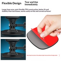 Base de montage adhésive universelle incurvée et plate pour caméra d'action GoPro DJI Insta360, accessoires pour casque de moto