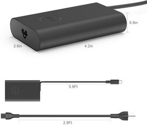 USB C 65W adaptor pengisi daya Laptop catu daya untuk Dell XPS 13 9350 9360 lintang 5420 XPS 12 9250 LA65NM170 2YKOF P28T 2 tahun - Product Image 3