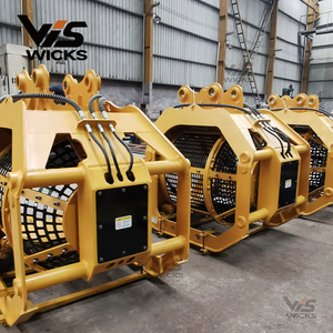 כף מסננת מסתובבת Weikeshi GT 360 עם מנוע ומסב עבור מחפר 5-10 טון, אחריות לשנה, שחור/צהוב - Product Image 4