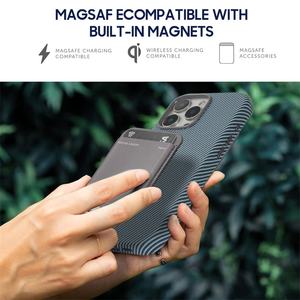 Conception d'impression de fibre de carbone de couverture de téléphone magnétique de charge sans fil de haute qualité pour l'étui de téléphone portable d'iPhone 16 Pro Max - Product Image 6
