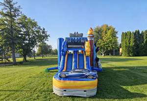 Castillo Inflable con Tobogán <span class=keywords><strong>de</strong></span> Carreras, Casa <span class=keywords><strong>de</strong></span> Brinco Inflable Comercial, Castillo Inflable con <span class=keywords><strong>Parque</strong></span> Acuático - Product Image 3